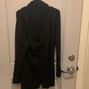 Black Knit Cardigan Sweater